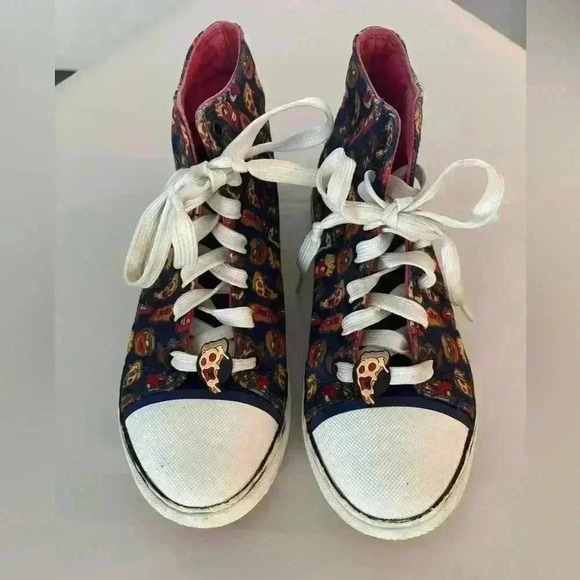 Skechers pizza print high tops boys size 5 - Picture 1 of 9
